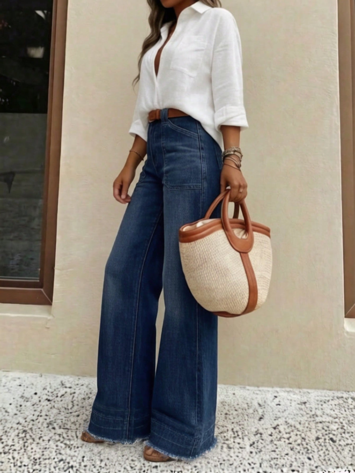 Mara | Casual Wide-Leg Denim Jeans