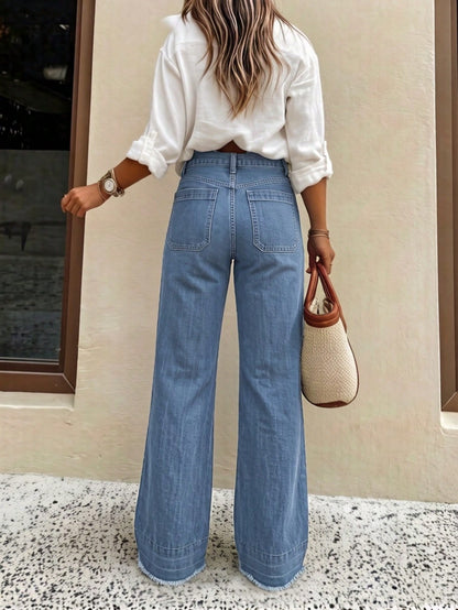 Mara | Casual Wide-Leg Denim Jeans