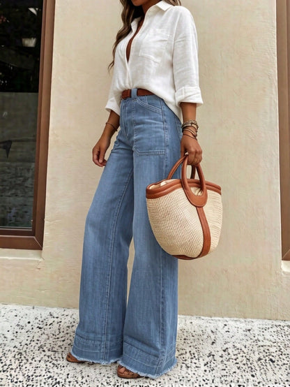 Mara | Casual Wide-Leg Denim Jeans