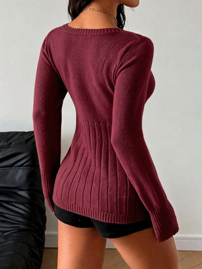 Oonya | Colorblock Scoop-Neck Sweater