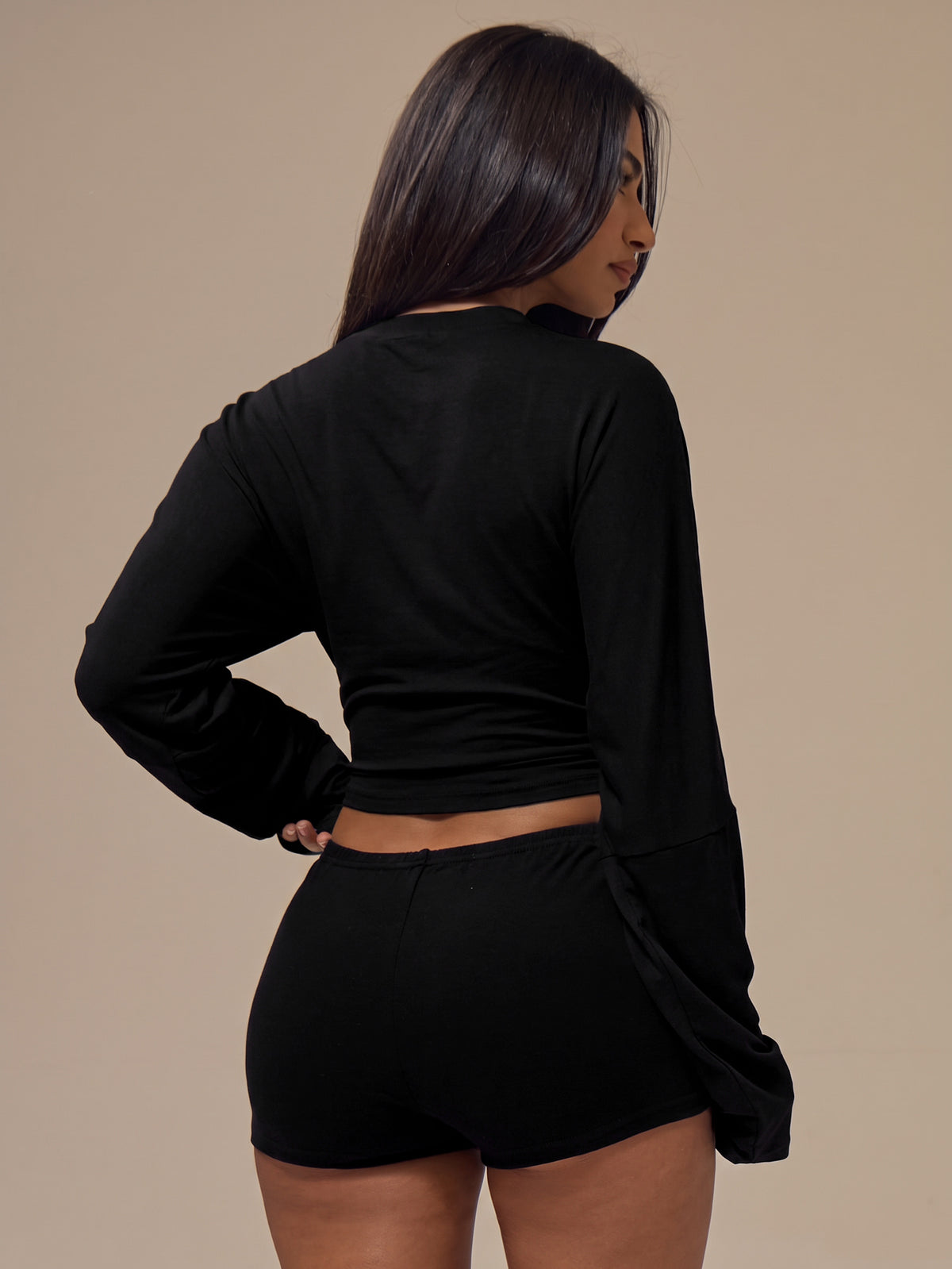 Coviel | Knit Batwing Crop Top