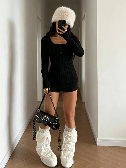 Oonya | Colorblock Scoop-Neck Sweater