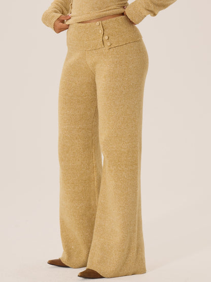 Romiel | Foldover Waist Knit Sweatpants