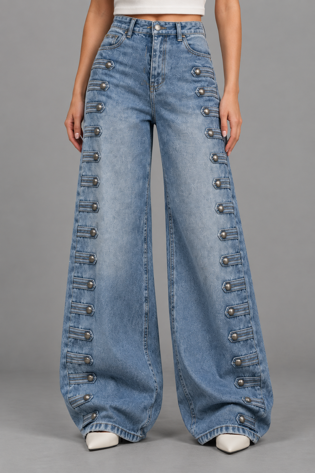 Isiel | High-Waist Wide-Leg Jeans