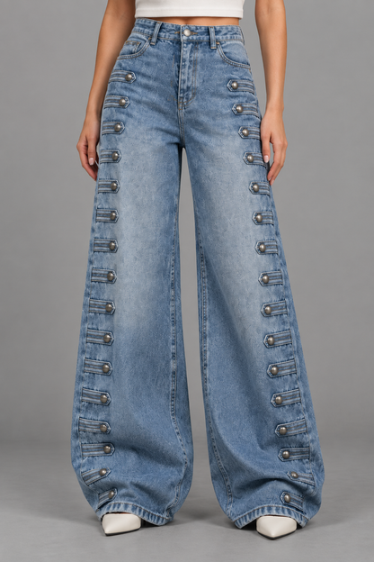 Isiel | High-Waist Wide-Leg Jeans