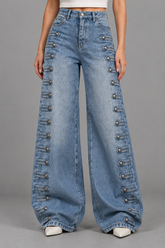 Isiel | High-Waist Wide-Leg Jeans