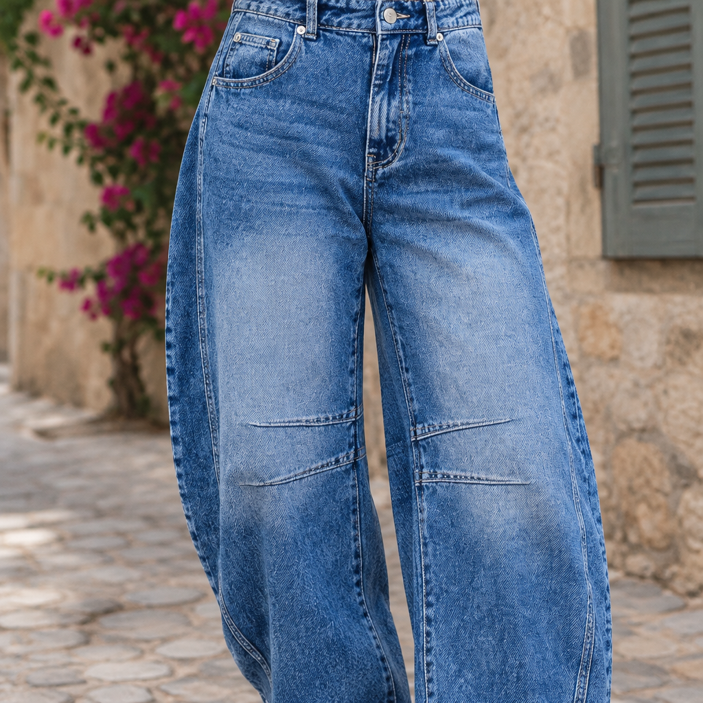Amina | Mid-Rise Cropped Flare Jeans