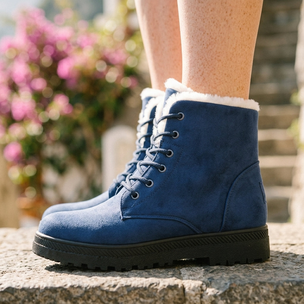 Ilkara | Cosy Lace-Up Ankle Boots