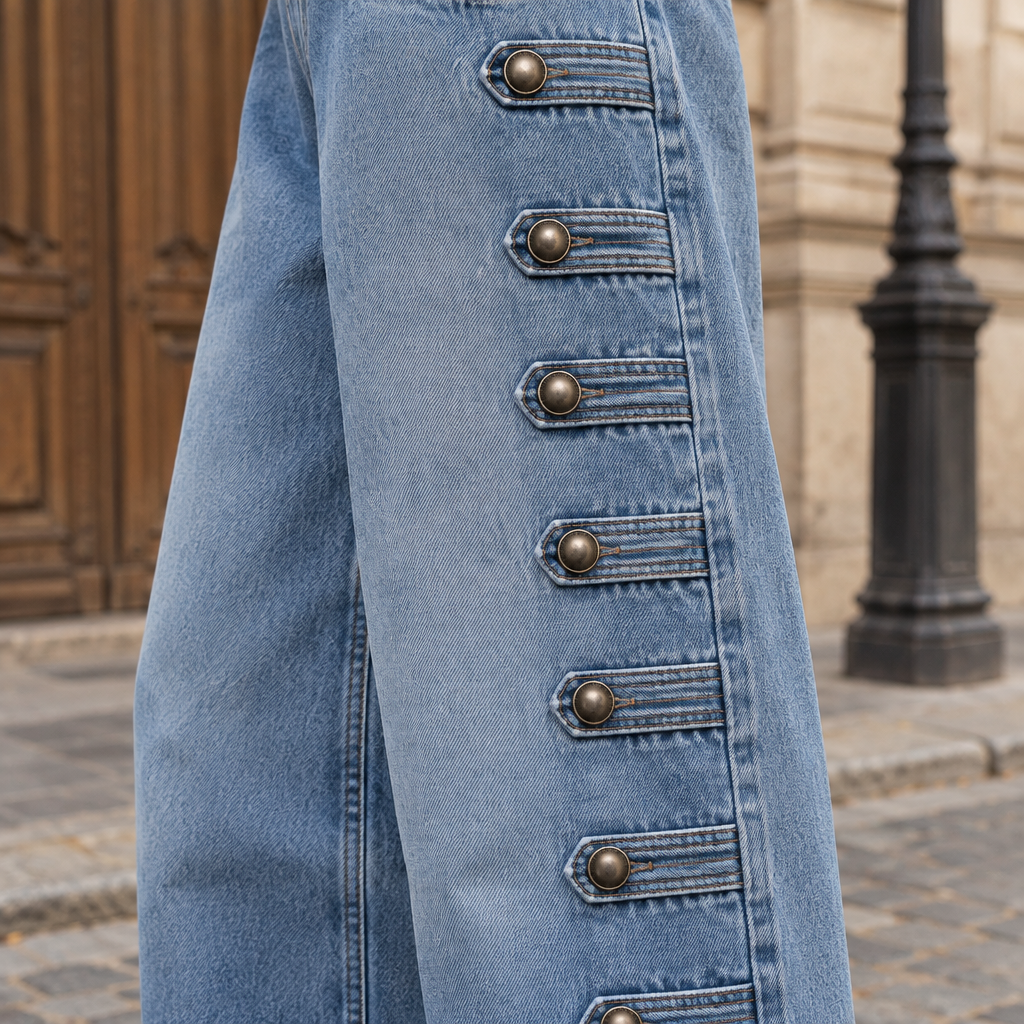 Isiel | High-Waist Wide-Leg Jeans