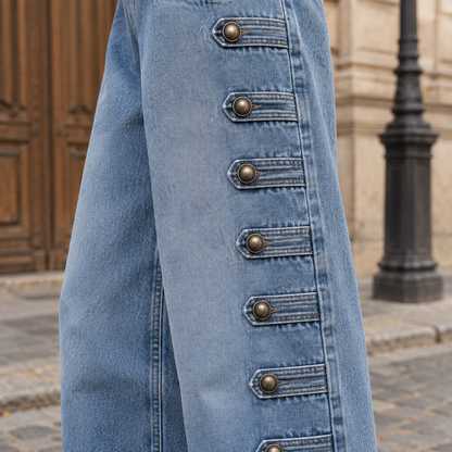 Isiel | High-Waist Wide-Leg Jeans