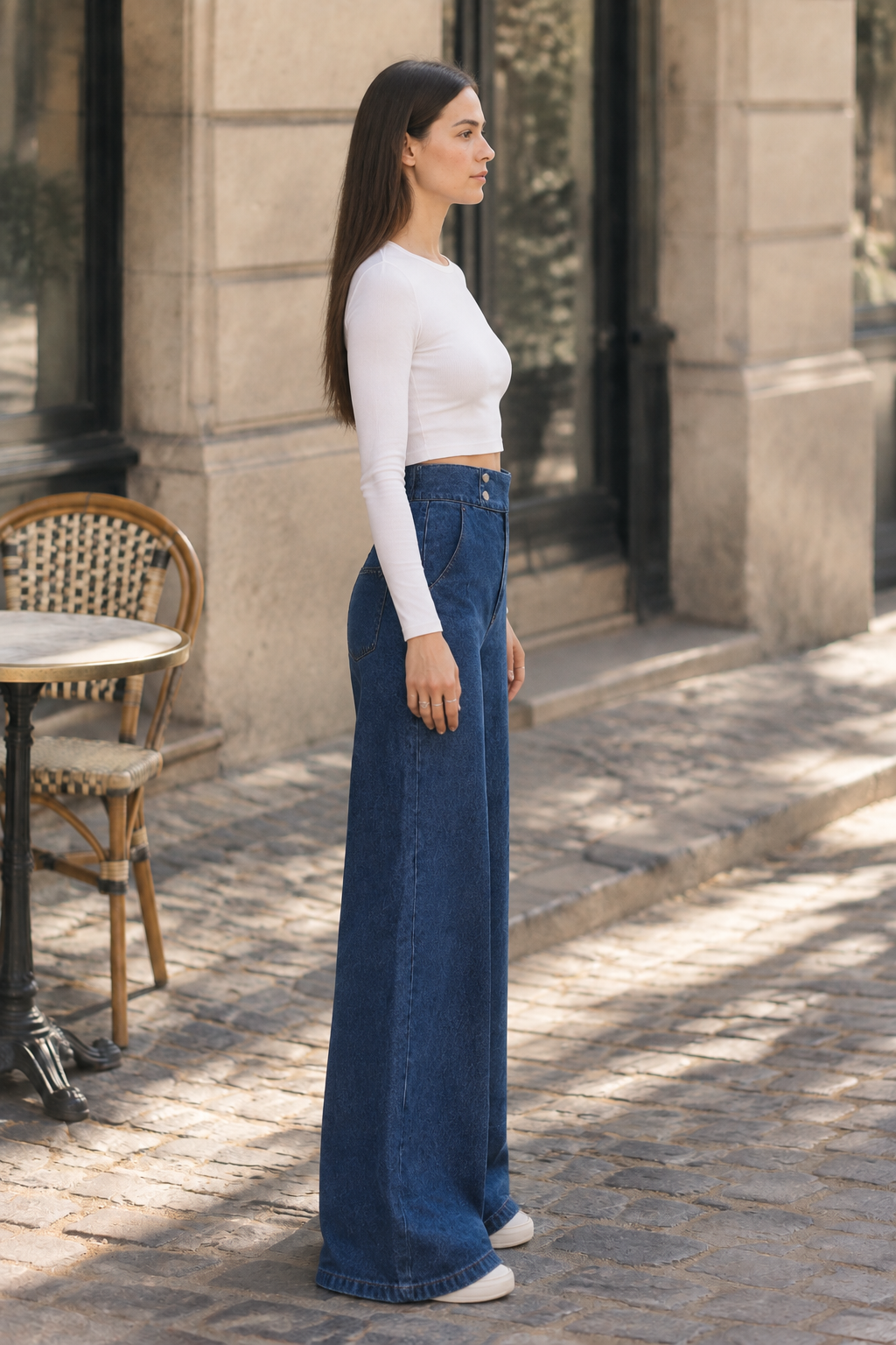 Eloda | High-Waist Wide Leg Flare Jeans
