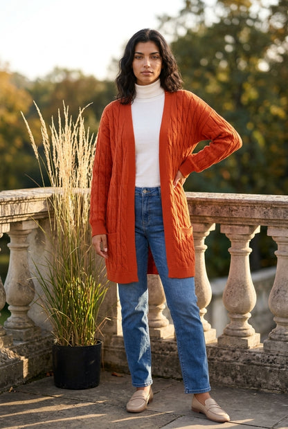 Bella | Cable Knit Cardigan