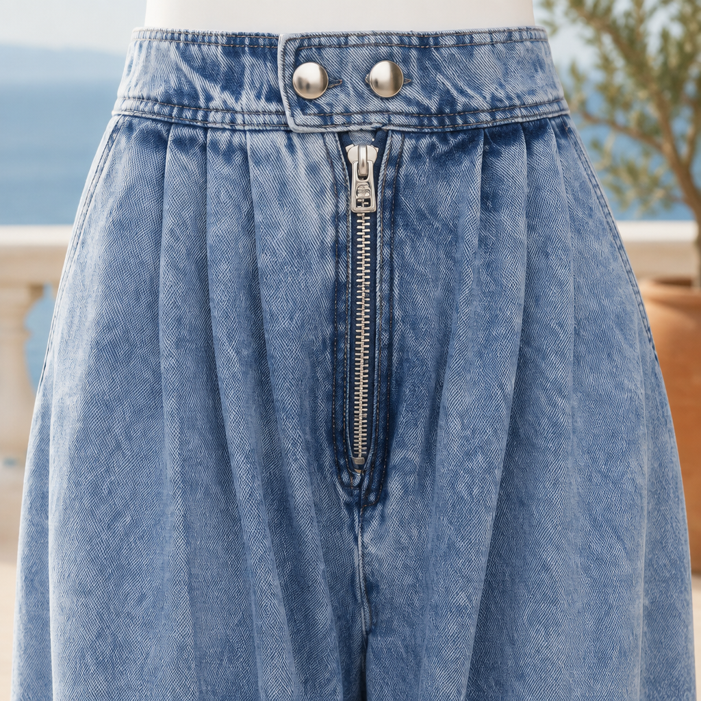 Ettea | High-Waisted Baggy Jeans