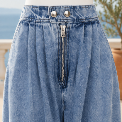 Ettea | High-Waisted Baggy Jeans