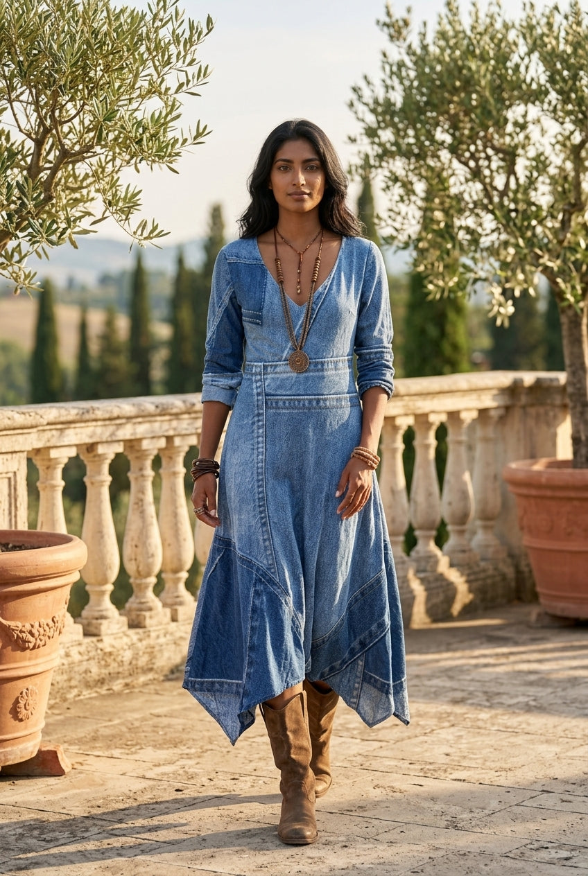 Lyrea | Vintage-Inspired Long-Sleeve Dress