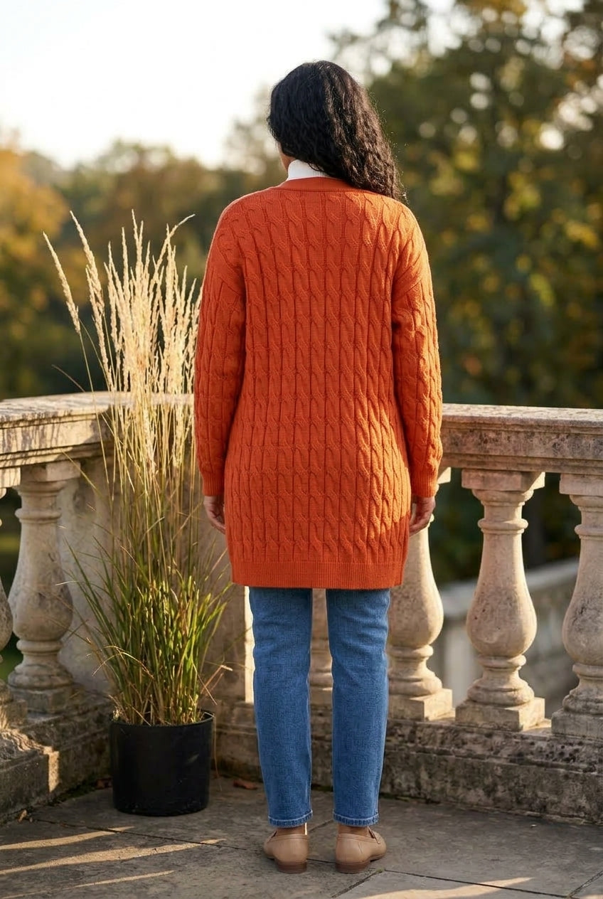 Bella | Cable Knit Cardigan