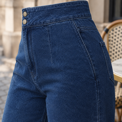 Eloda | High-Waist Wide Leg Flare Jeans