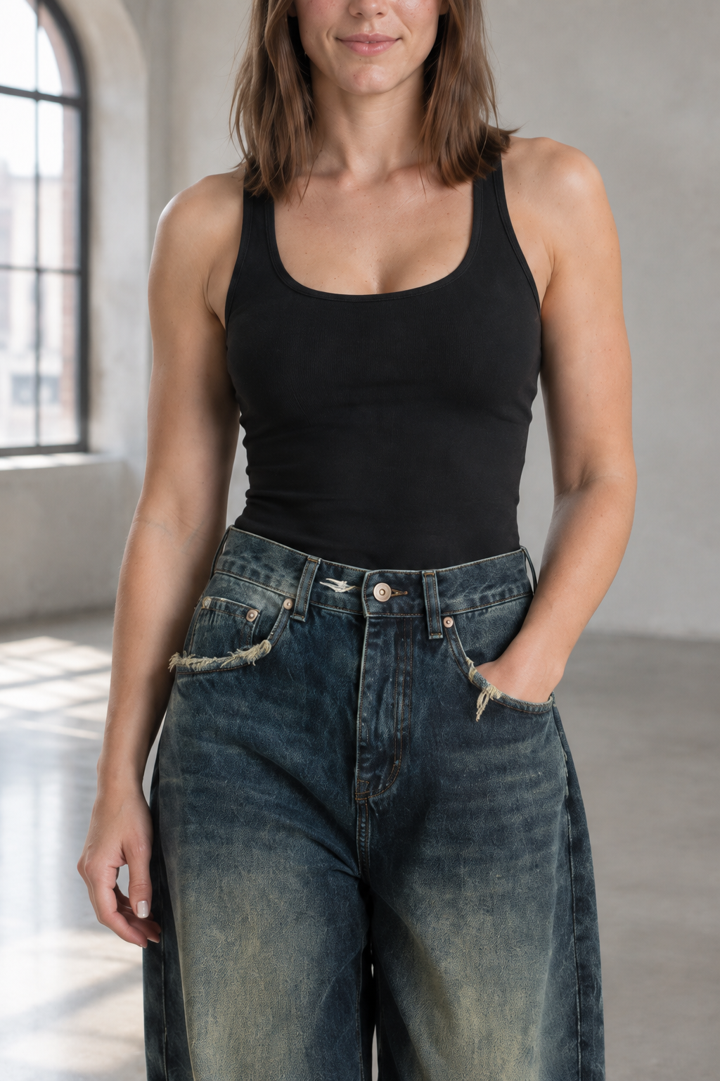 Lenis | Baggy Boyfriend Vintage Jeans
