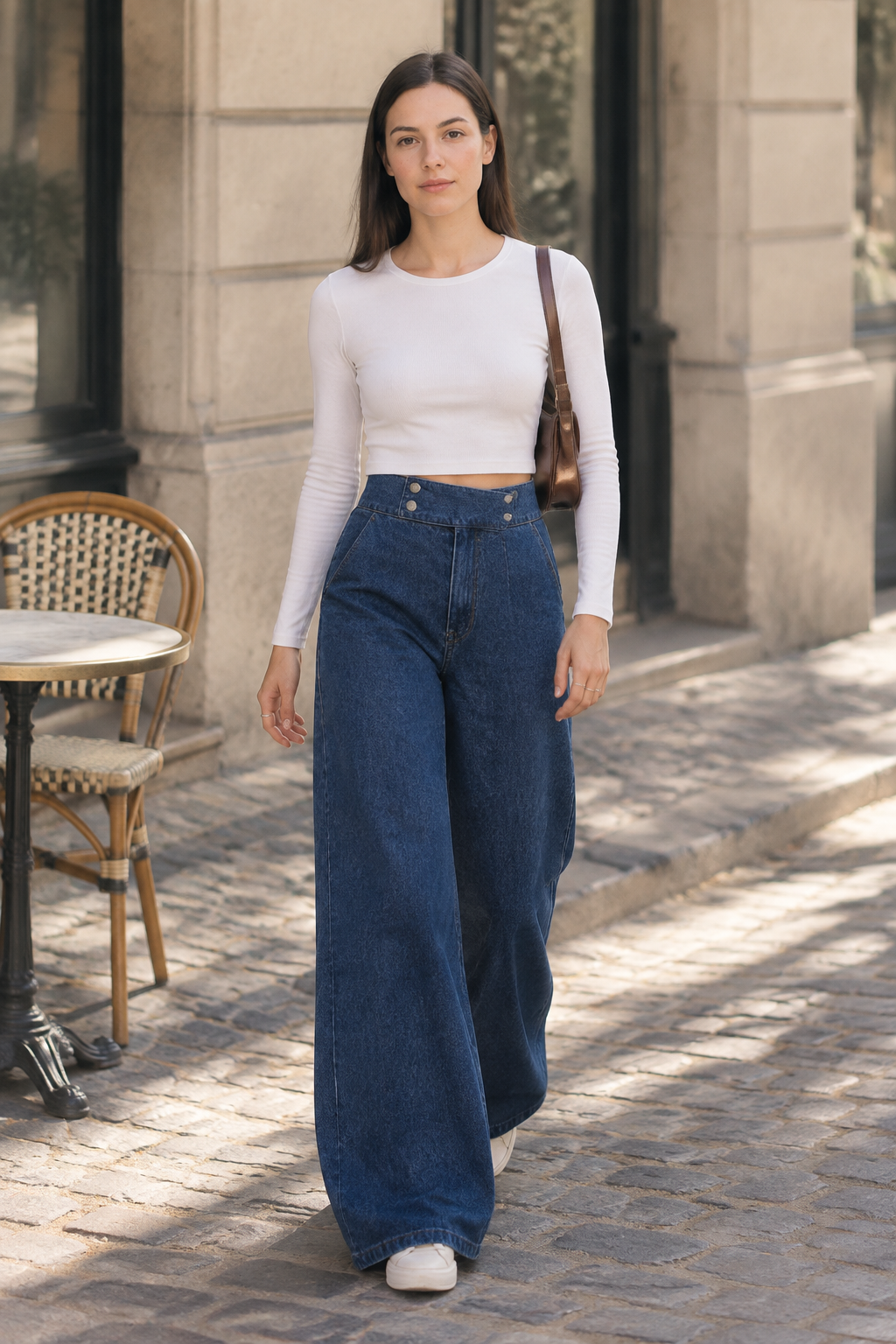 Eloda | High-Waist Wide Leg Flare Jeans