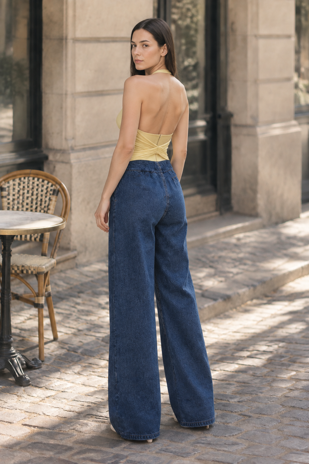 Eloda | High-Waist Wide Leg Flare Jeans