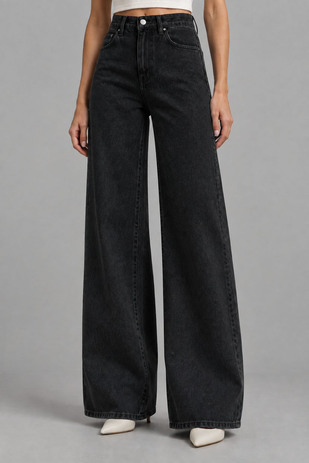 Ania | High-Waisted Wide Leg Jeans