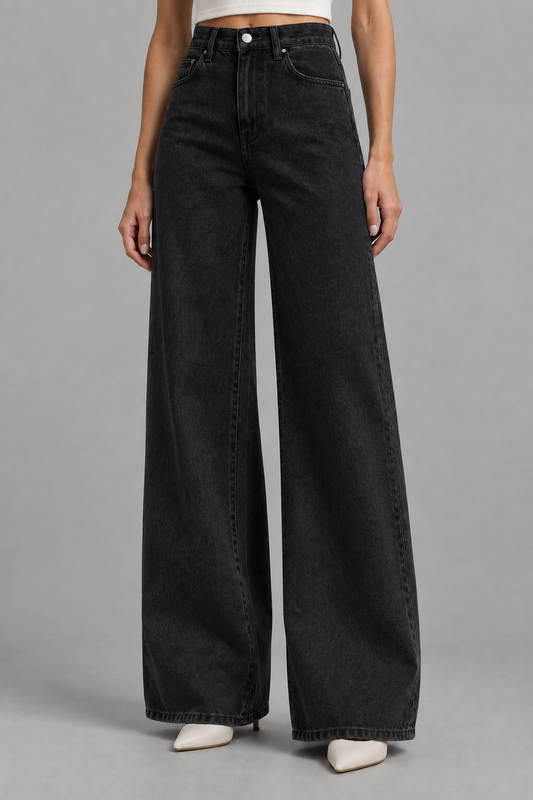 Ania | High-Waisted Wide Leg Jeans