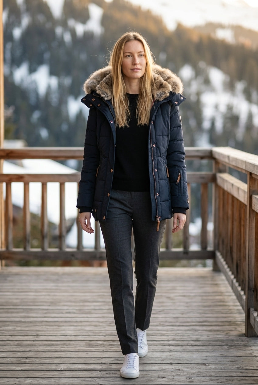 Zurya | Hooded Quilted Puffer Jacket