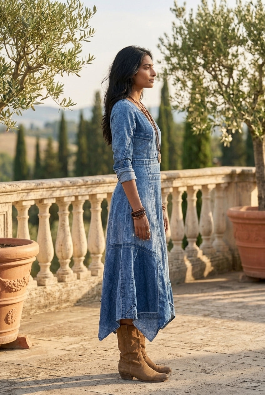 Lyrea | Vintage-Inspired Long-Sleeve Dress