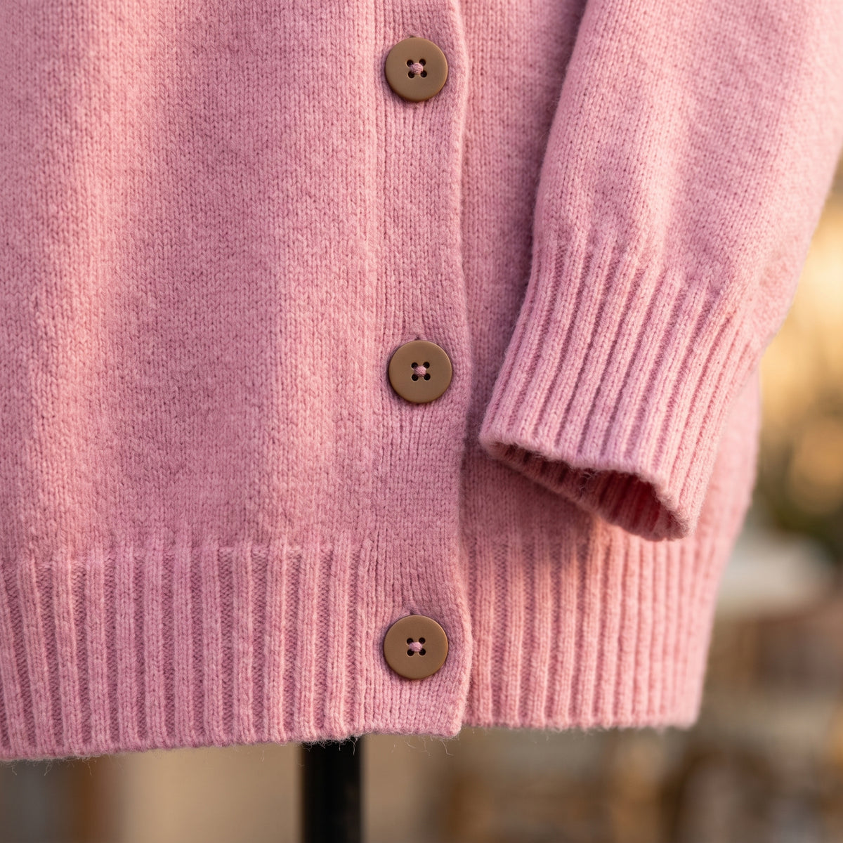 Minis | Hooded Button-Front Cardigan