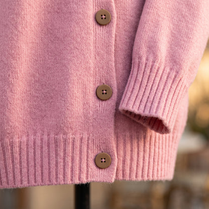 Minis | Hooded Button-Front Cardigan