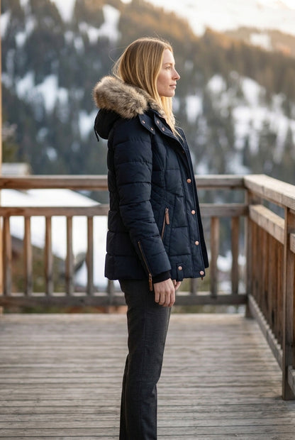 Zurya | Hooded Quilted Puffer Jacket