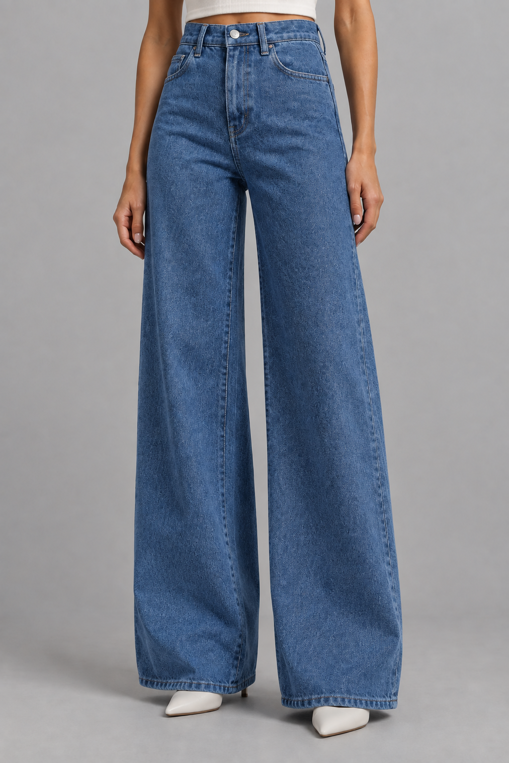 Ania | High-Waisted Wide Leg Jeans
