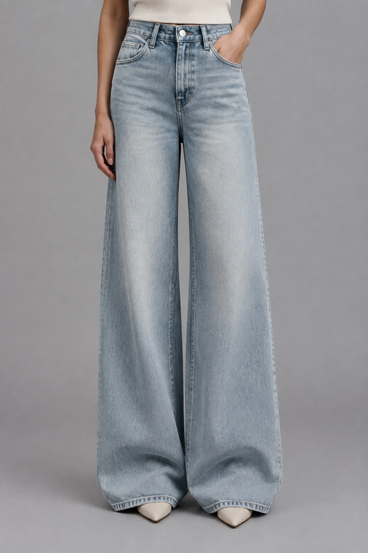 Petea | Light Wash Mom Jeans