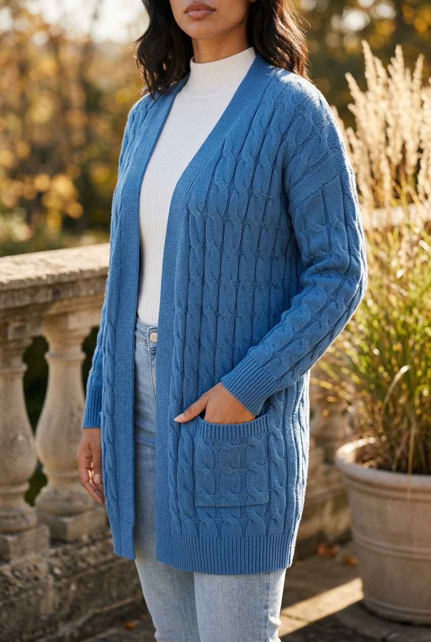 Bella | Cable Knit Cardigan