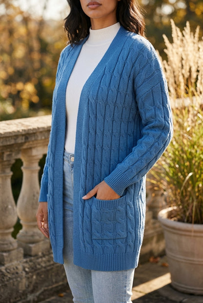 Bella | Cable Knit Cardigan