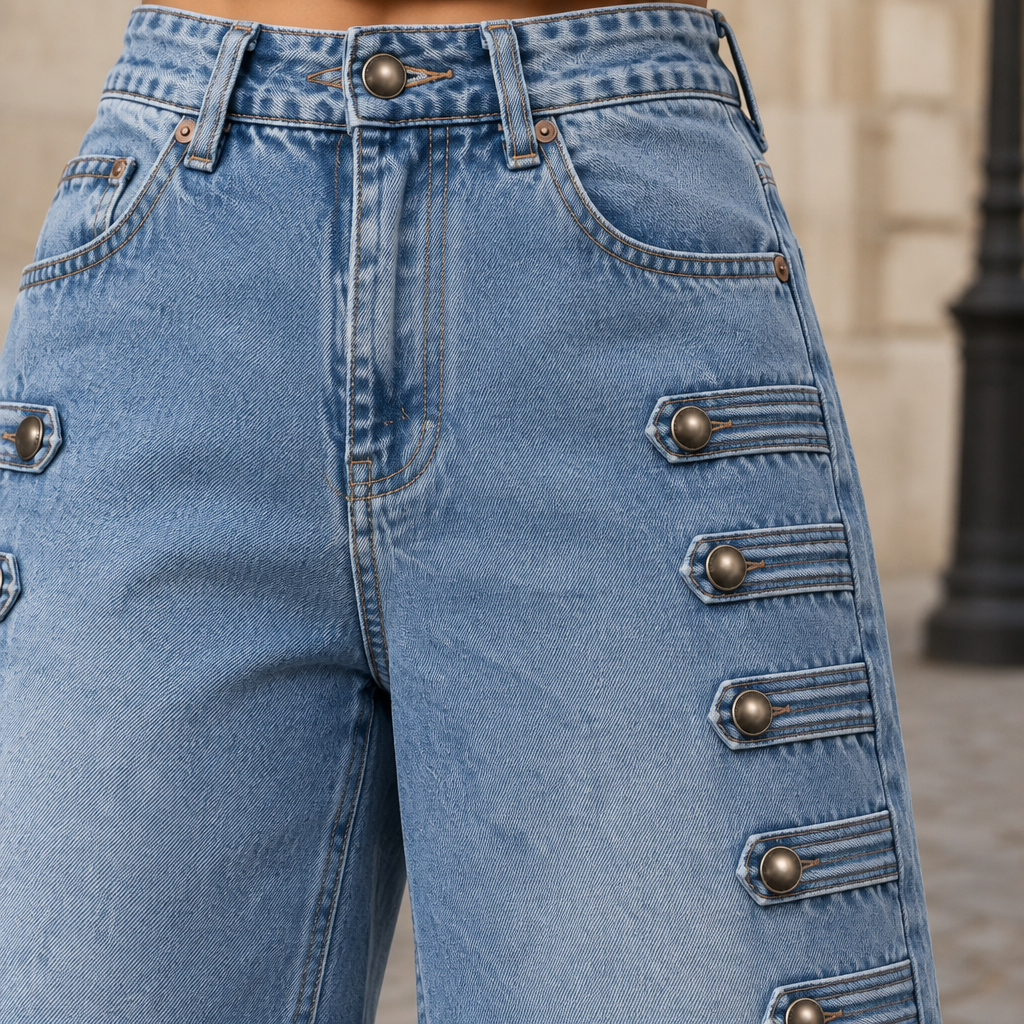 Isiel | High-Waist Wide-Leg Jeans