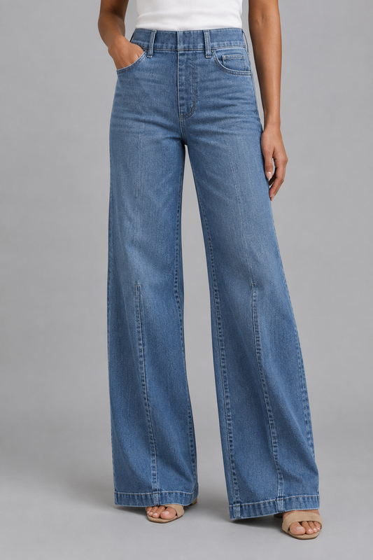 Bris | Wide Leg High Rise Jeans