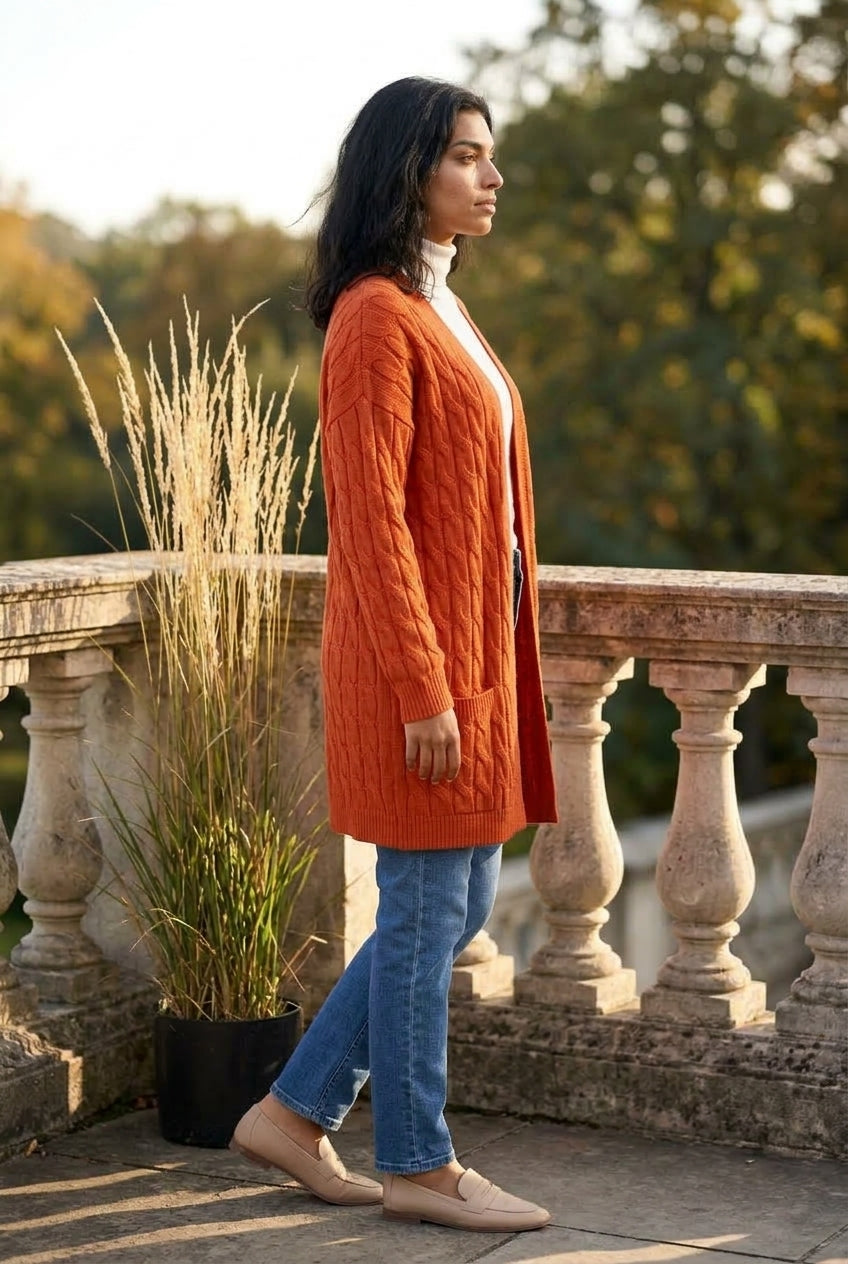 Bella | Cable Knit Cardigan