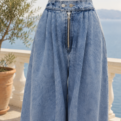 Ettea | High-Waisted Baggy Jeans