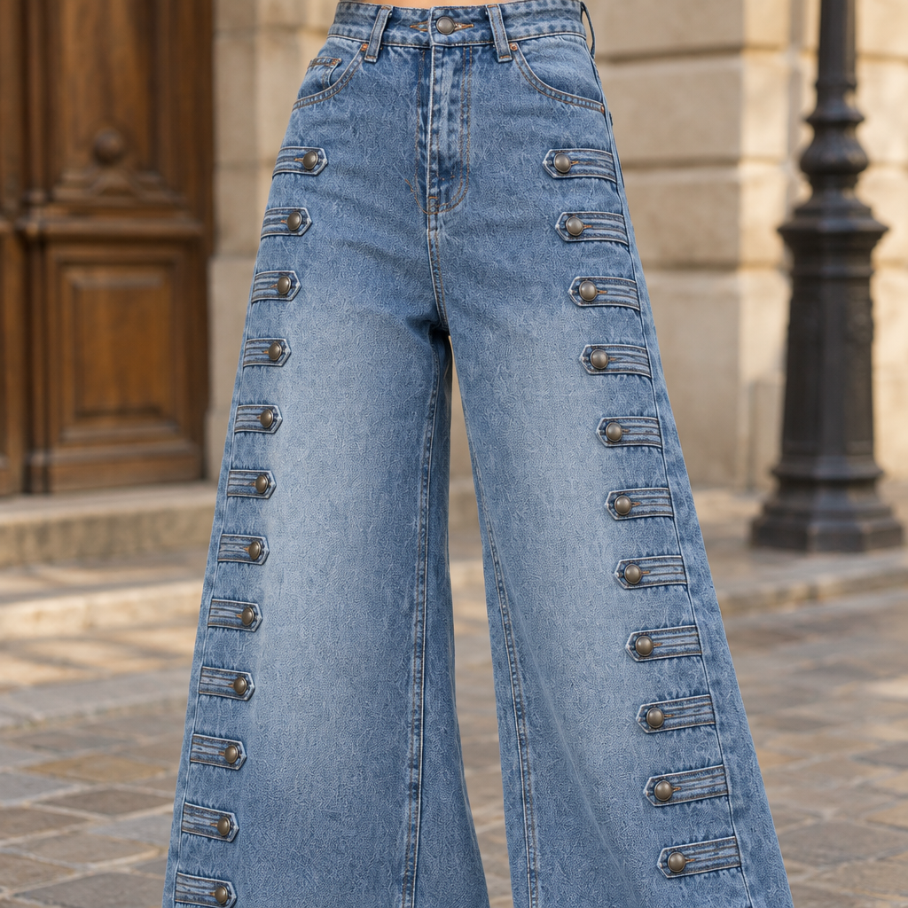 Isiel | High-Waist Wide-Leg Jeans