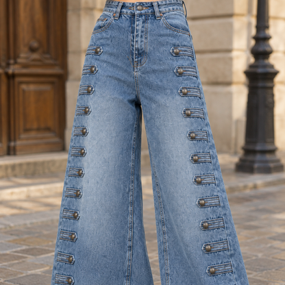 Isiel | High-Waist Wide-Leg Jeans