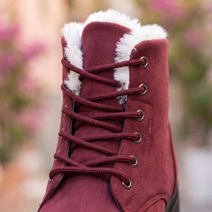 Ilkara | Cosy Lace-Up Ankle Boots
